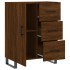 Aparador de madera de ingeniería marrón roble 69,5x34x90