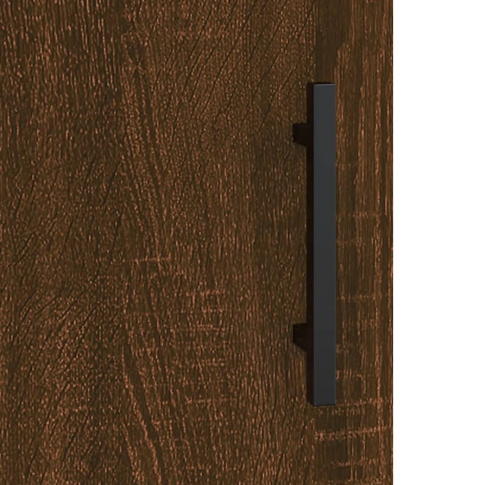 Aparador de madera de ingeniería marrón roble 69,5x34x90