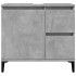 Set muebles de baño 2 piezas madera contrachapada gris