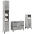 Set muebles de baño 2 piezas madera contrachapada gris