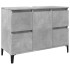 Set muebles de baño 2 piezas madera contrachapada gris