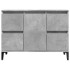 Set muebles de baño 2 piezas madera contrachapada gris