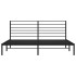 Estructura de cama con cabecero metal negro 180x200
