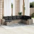 Set de sofás de jardín y cojines 8 piezas ratán sintético