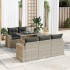 Set de sofás de jardín 6 pzas y cojines ratán sintético